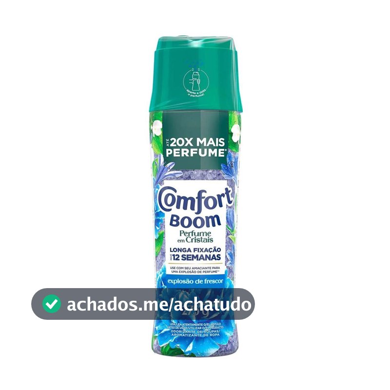 Amaciante Comfort Concentrado Perfume em Cristais Boom Explosão de Frescor 275g - Amaciante