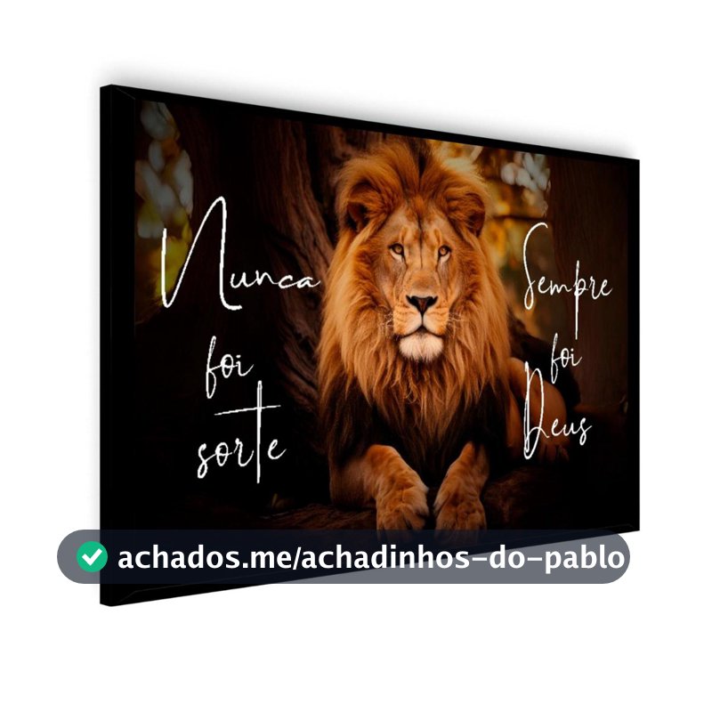 Quadro Decorativo Leão Judá Religioso Grande Mega Oferta - AY - Quadro Decorativo - Magazine Palomadutra