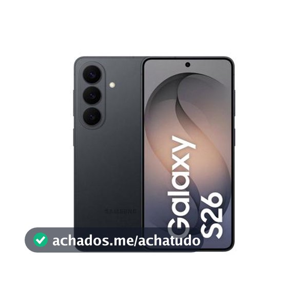 Celular Samsung Galaxy S26 Preto 5G 256GB Galaxy AI 6,3" 12GB RAM Câm. Tripla 50+12+10MP Bateria 4300mAh Dual Chip