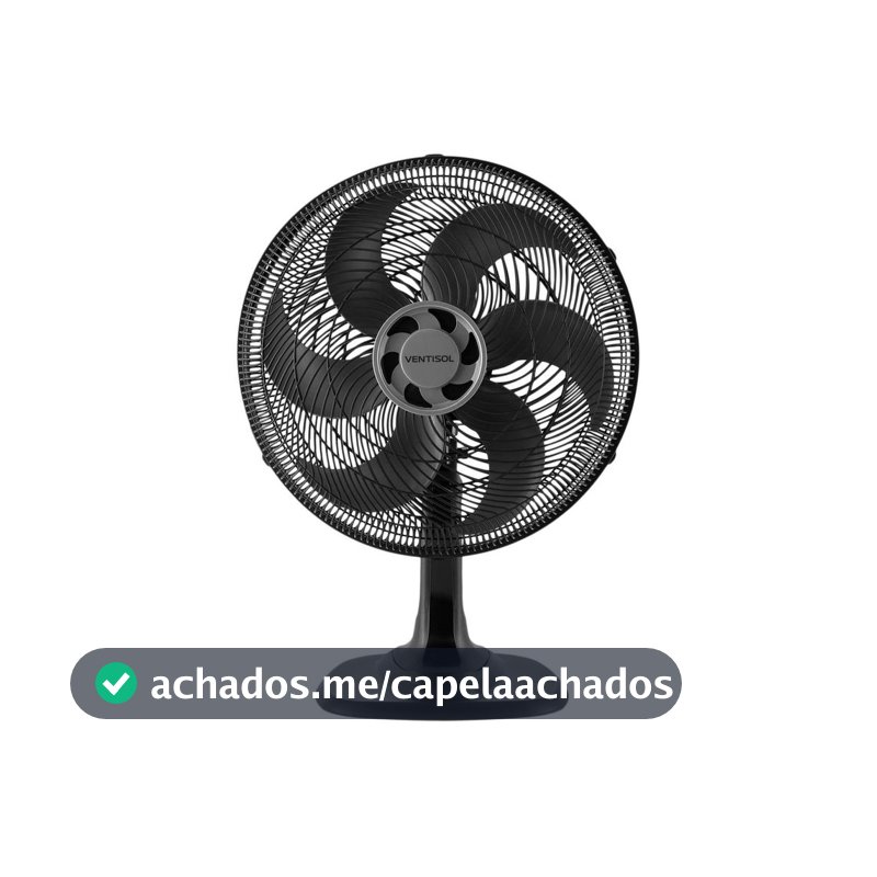 Ventilador de Mesa Ventisol Premium Turbo 6 - 40cm 3 Velocidades - Ventilador de Mesa - Magazine Sacafarelli