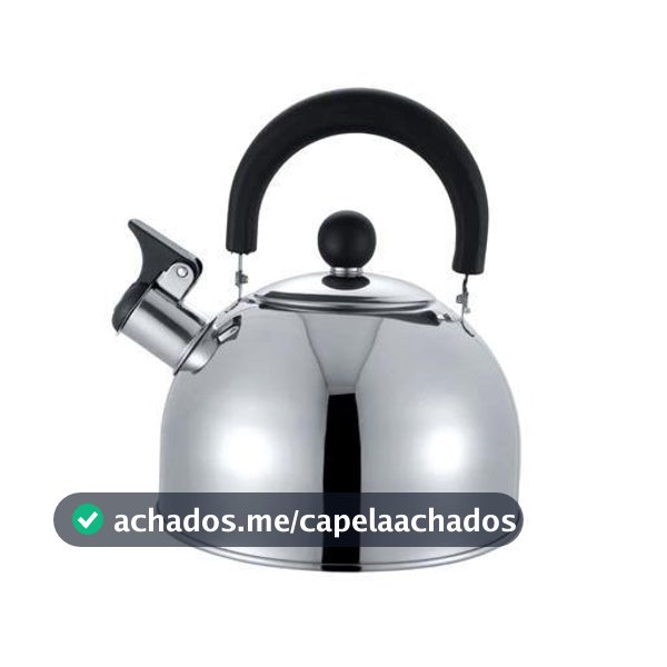 Chaleira Inox com Apito para Fogão Gás Elétrico Ferve Rápido Luxo