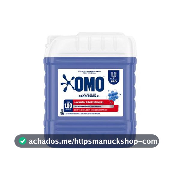 Omo Lava Roupas Líquido Lavanderia Profissional 7L