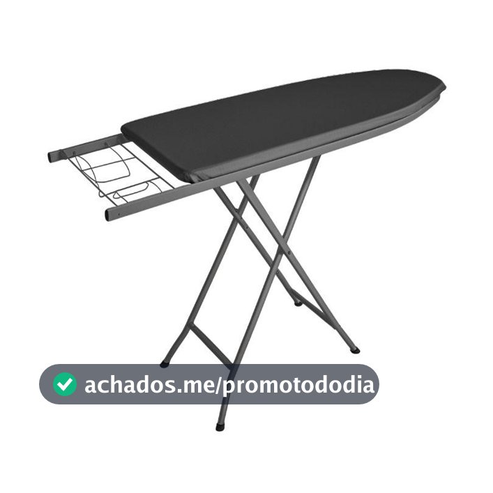 Tábua De Passar Roupa Extra Forte Dobrável C/ Porta Ferro