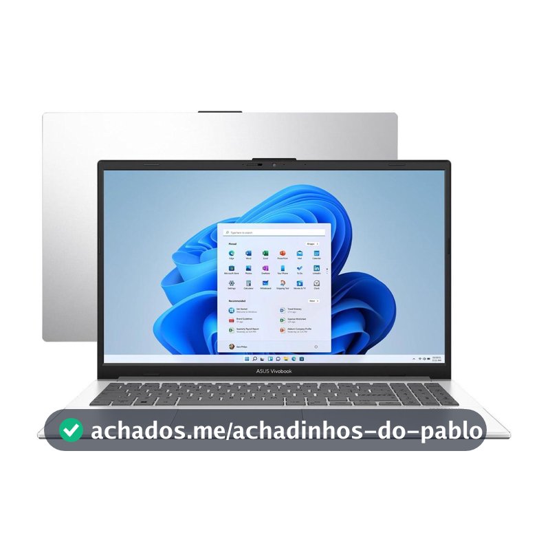 Notebook ASUS Vivobook Go 15 Intel Core i3 N305 8GB RAM SSD 256GB Full HD Windows 11 E1504GA-NJ434W