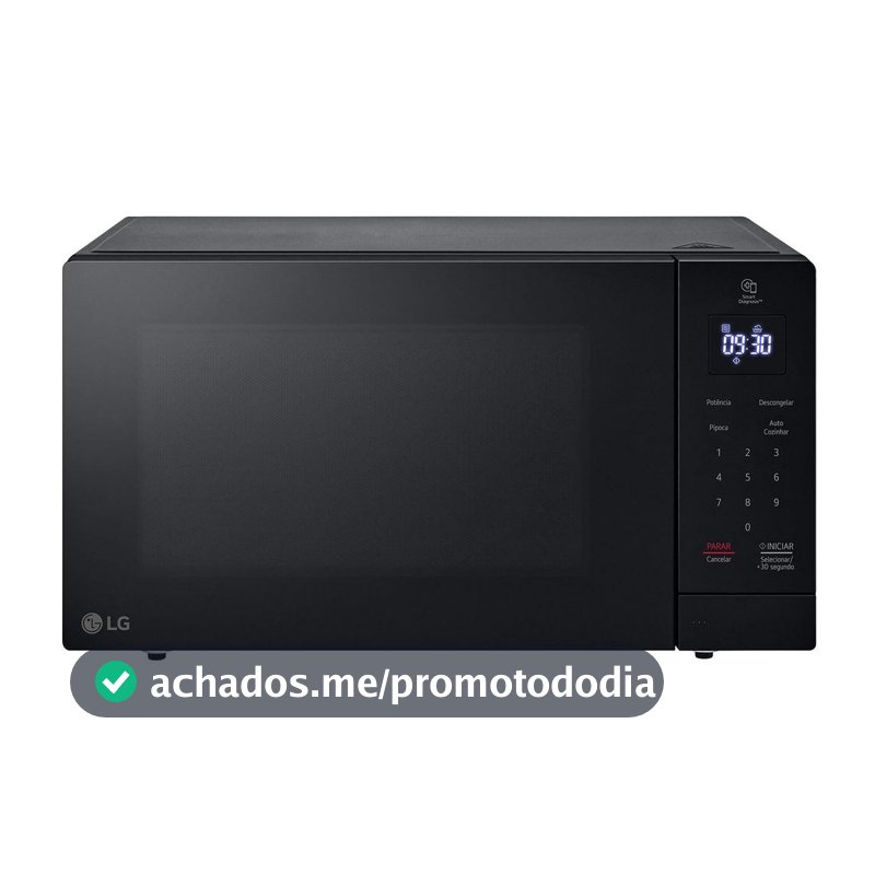 Micro-ondas LG 30L Preto Solo NeoChef MS3033DSA.FBKGLGZ
