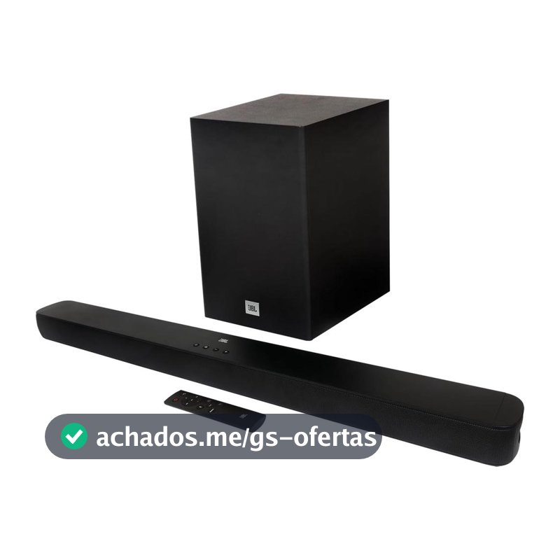 Soundbar JBL Cinema 2.1 SB180 com Bluetooth 110W RMS e ARC HDMI
