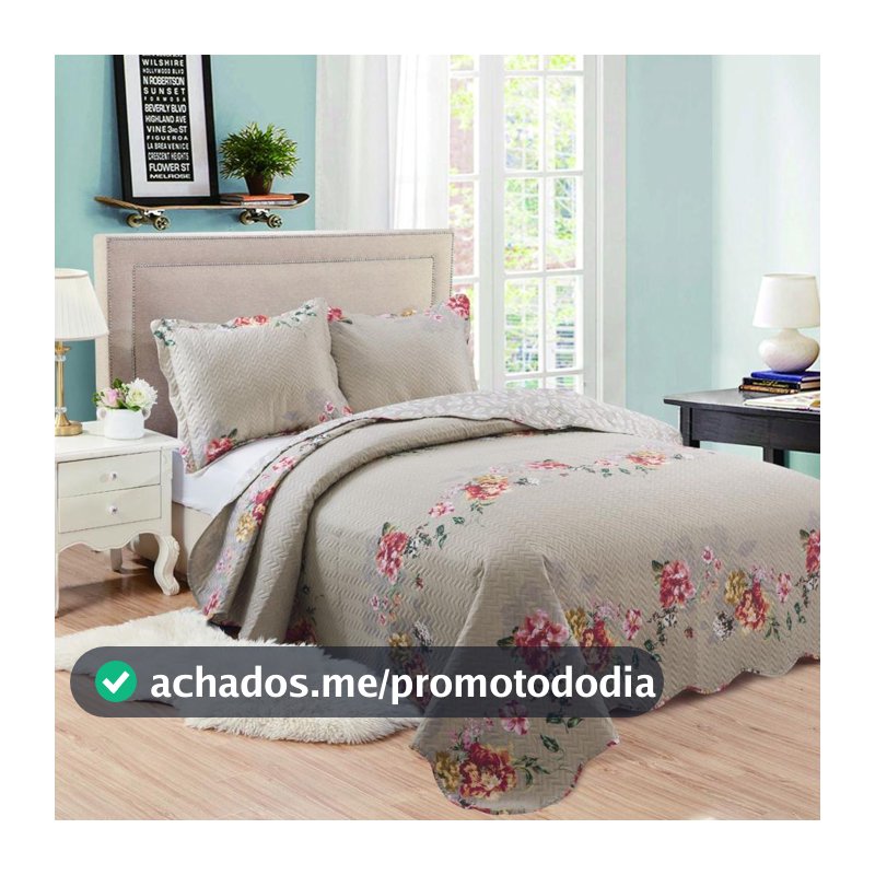Jogo de Cama Solteiro Microfibra 3 Peças Paco Milano - Macio e Não Amassa