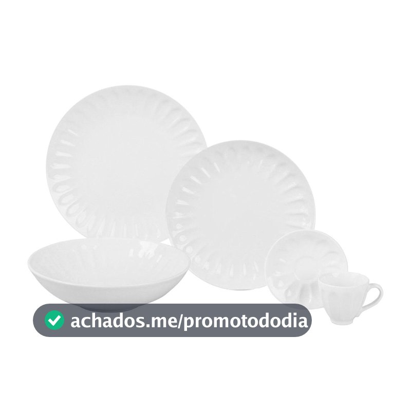 Aparelho de Jantar Chá 20 Peças Haus de Cerâmica