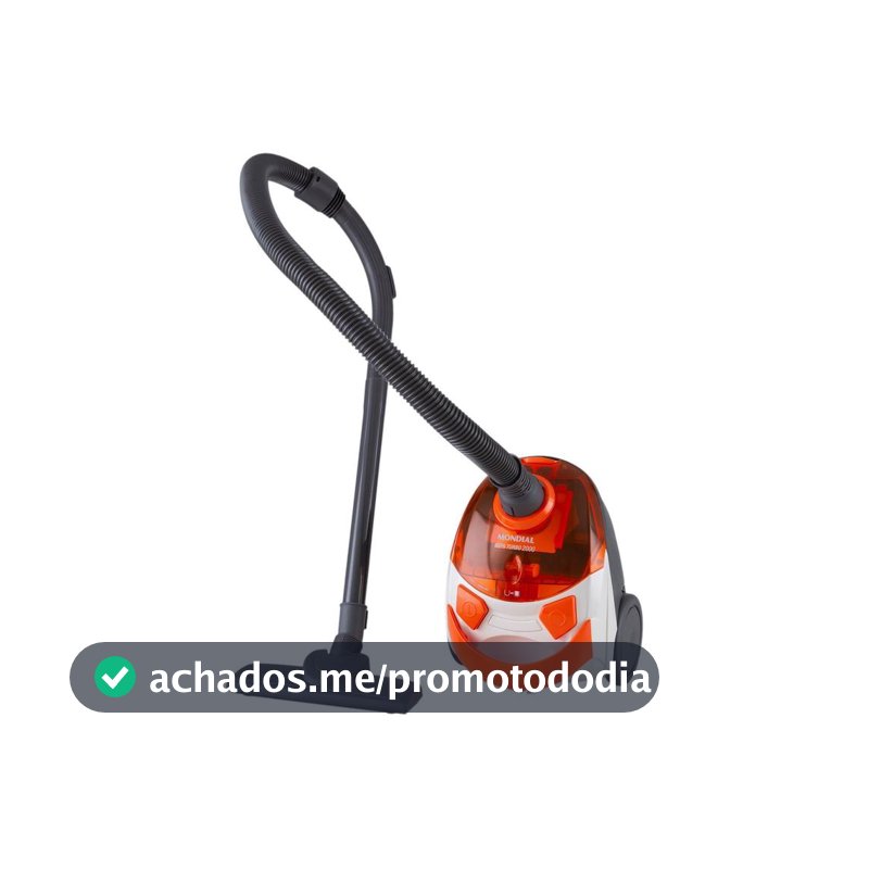 Aspirador de Pó Mondial Filtro HEPA 1500W AP-15 - Branco e Laranja - Aspirador de Pó - Magazine Moniqueglima