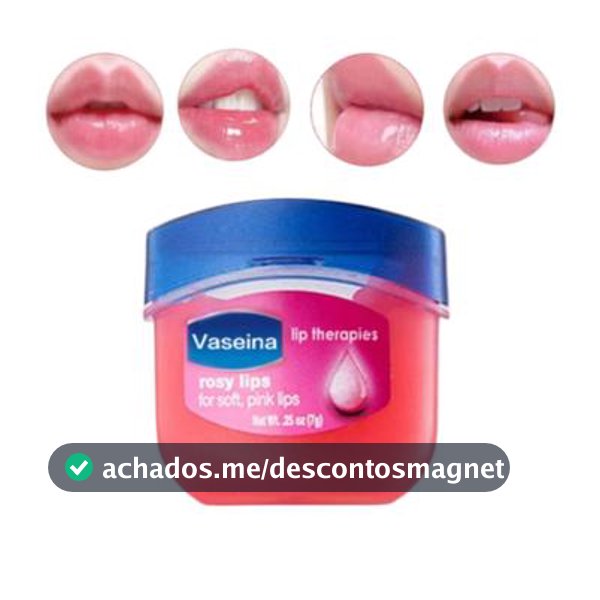 Vaseline Hidratante Protetor labial Therapy Rosy Lips 7g - Vasenol - Protetor Labial