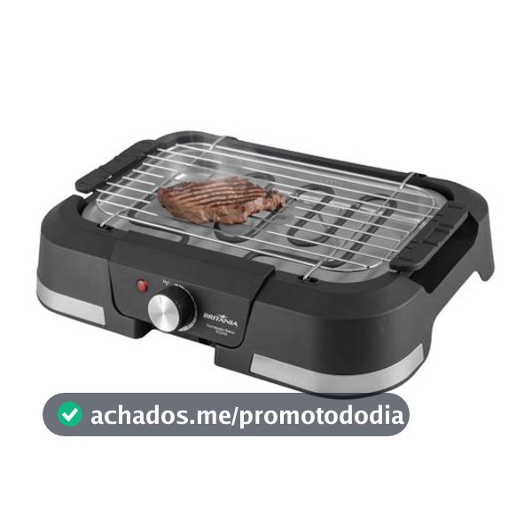 Churrasqueira Elétrica De mesa Britânia 1500W de potência BCQ10A