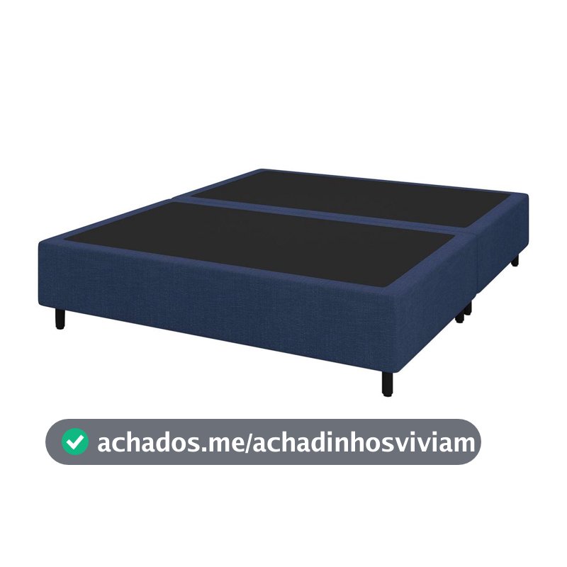 Base Cama Box Queen Plumatex Colchões 37x158x198cm Alfa Maxx - Base Cama Box Queen