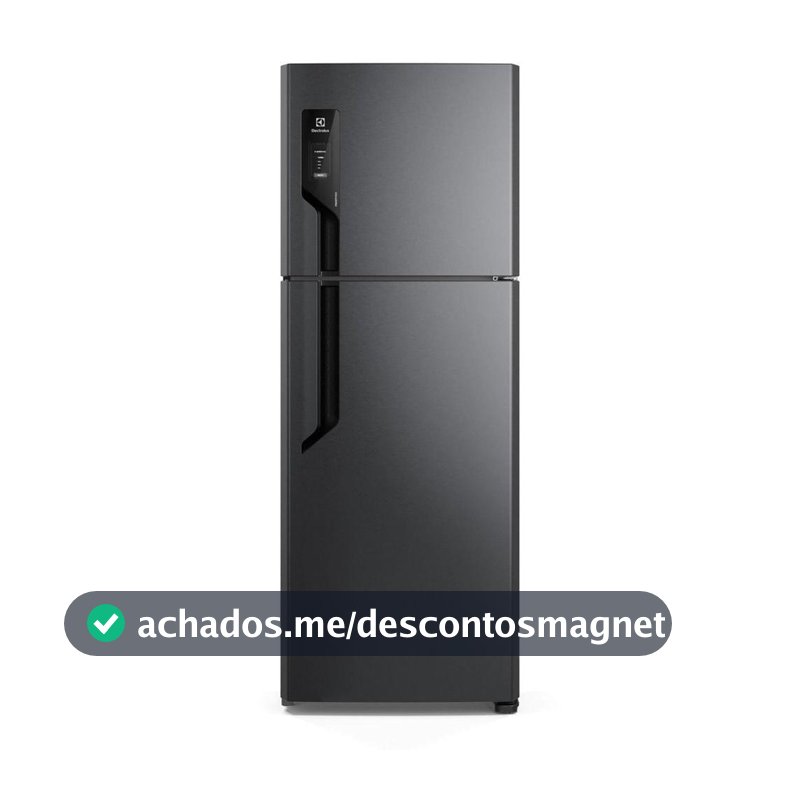 Geladeira/Refrigerador Electrolux Frost Free Duplex Black Inox Look 480L Efficient TF71B