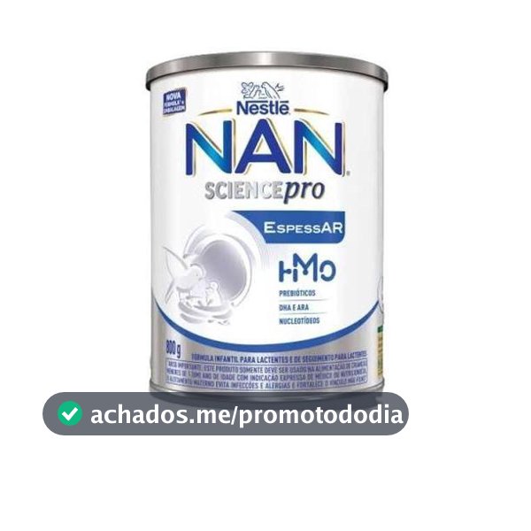 Fórmula Infantil Nestlé NAN Sciencepro Espessar 800g com HMO Prebióticos e DHA - Fórmula Infantil