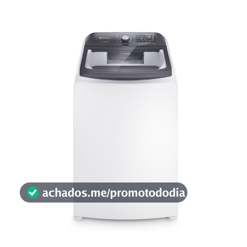 Lavadora de Roupas Electrolux 15kg Cesto Inox 11 Programas de Lavagem Branco Premium Care Jet&amp;Clean e Time Control LEC15