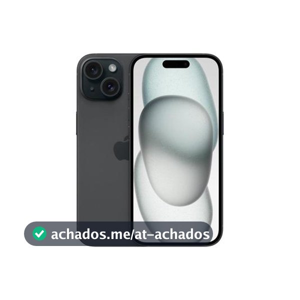 Apple iPhone 15 128GB Preto 6,1" 48MP iOS 5G - iPhone 15