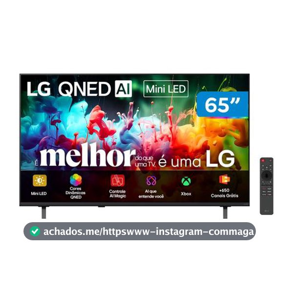 Smart TV 65" LG 4K UHD QNED Mini LED AI QNED70 65QNED70BSA WebOS 26 2026 - Smart Tv
