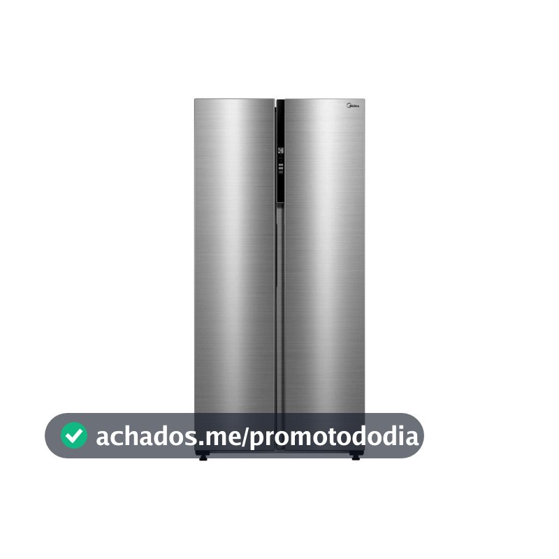 Geladeira/Refrigerador Midea Side by Side Prata 442L MDRS598FGA042