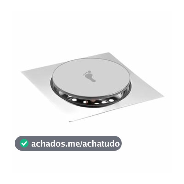 Ralo Inteligente Click Banheiro 15x15 Cm Inox Smart Padrão - dfjn - Ralo / Grelha