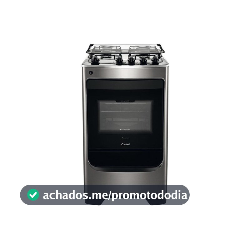 Fogão 4 Bocas Consul Inox CFO4NARUNA - Fogão 4 Bocas