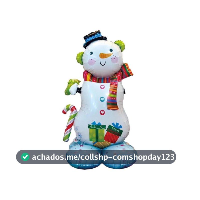 Balões De Natal Papai Noel E Boneco De Neve Para Decoração De Festas Em Casa, Adereços Para Fotos De - NONE - Capacho de Natal