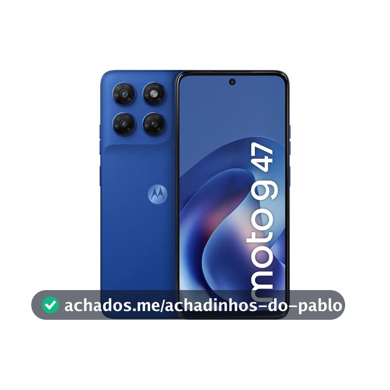 Smartphone Motorola Moto g47 128GB 5G 12GB (4GB RAM + 8GB RAM Boost) Azul Náutico 6,7" Câm. Dupla Selfie 32MP