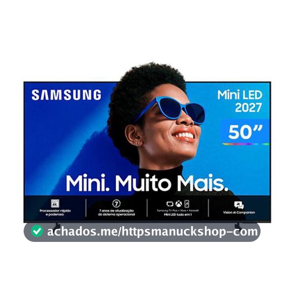 Smart TV 50" Samsung 4K UHD Mini LED M75H One UI Tizen UN50M75HAGXZD 2027