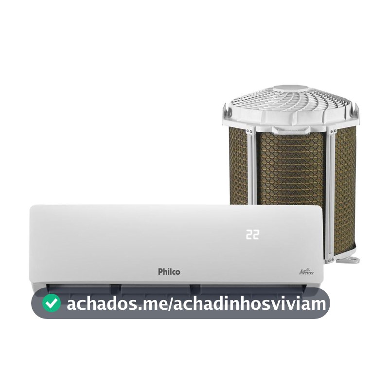 Ar-condicionado Split 12.000 BTUs Philco Inverter Frio Hi Wall PAC12FC INT
