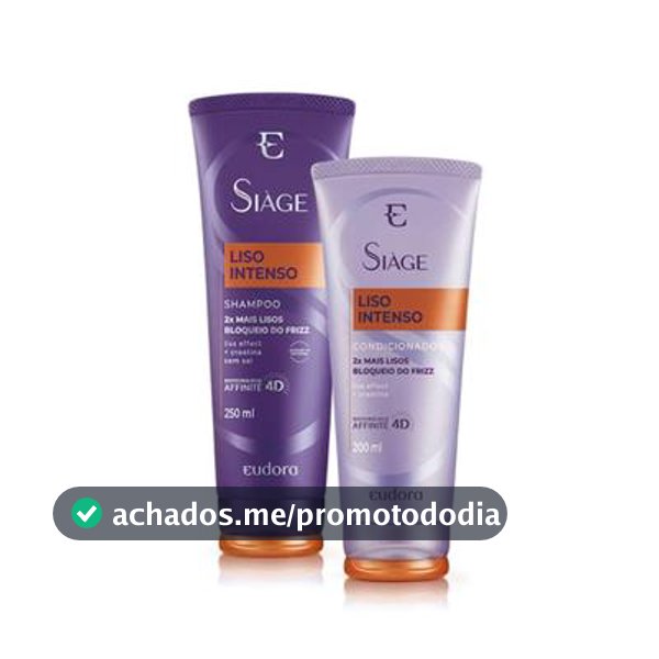 Kit siage eudora sh e cond liso intenso - Kit Shampoo e Condicionador Profissional - Magazine Aliadnestorch