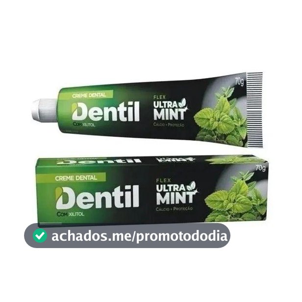 Creme Dental Dentil Ultra Mint Refrescante Sem Flúor