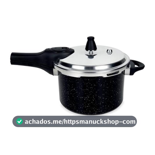 Panela de Pressão Brinox 4,2L Preta Fechamento Externo Ceramic Life Pressure