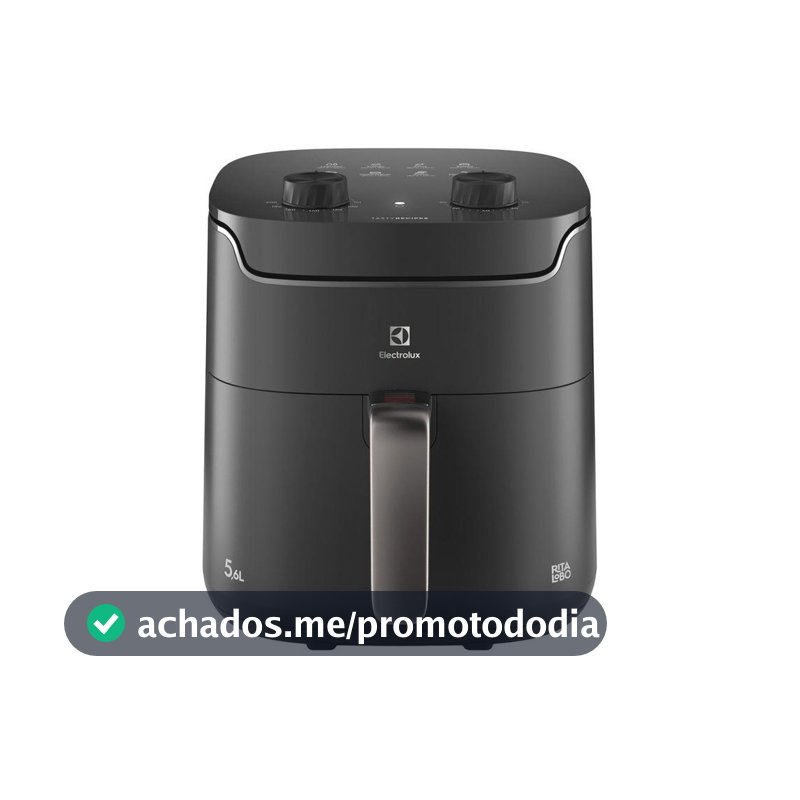 Fritadeira airfryer electrolux eaf40 efficient 5,6l 1400w grafite 127v