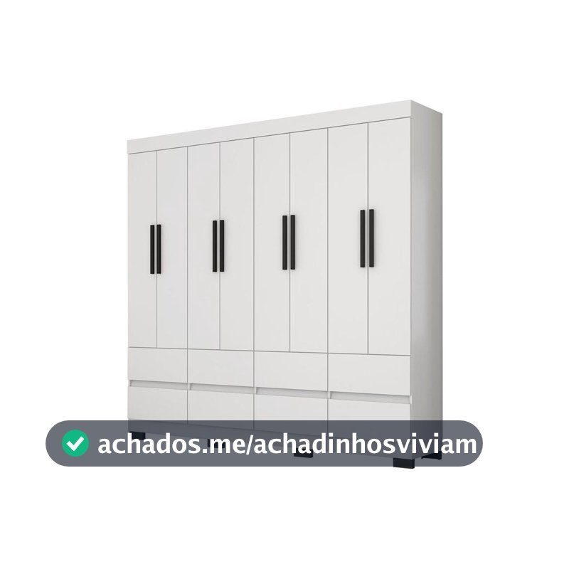 Guarda-roupa Casal 8 Portas 8 Gavetas Araplac B24088