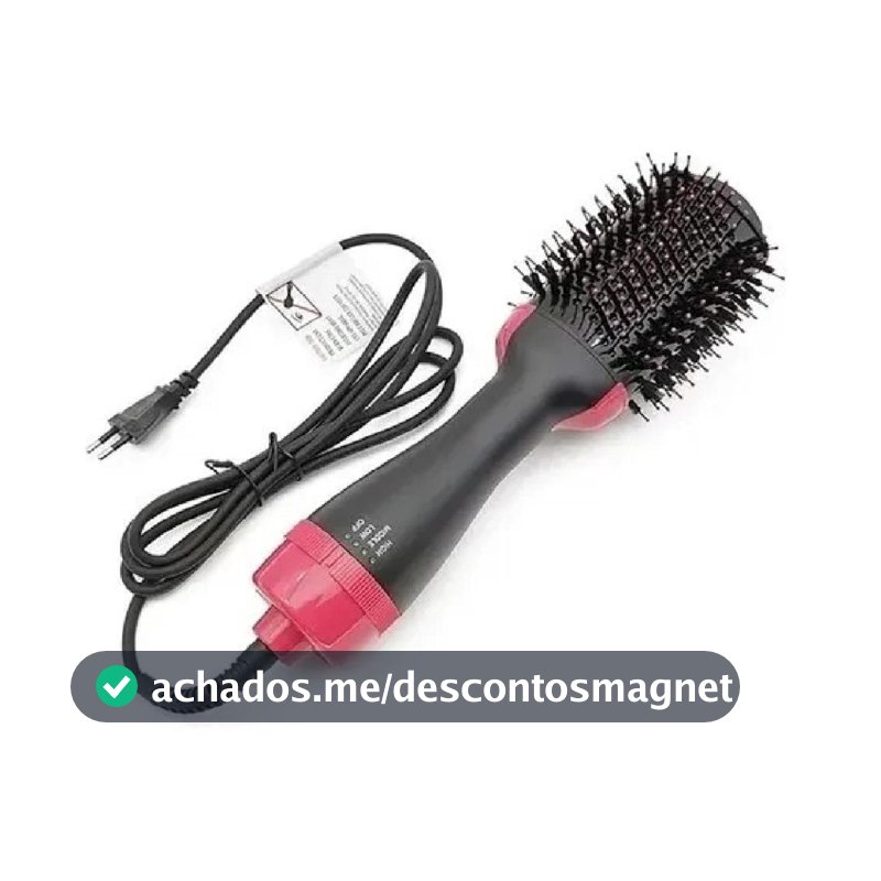 Escova Secadora Secador Profissional Seca Alisa E Modela Cabelo - New - Escova Secadora