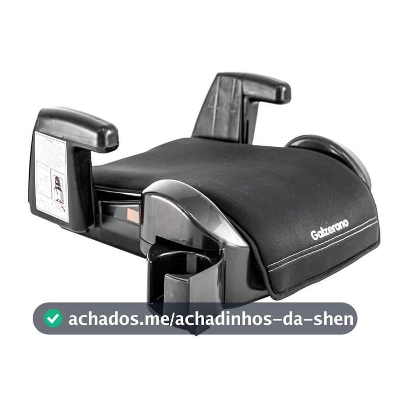 Assento de Elevação Galzerano Potenza 15 a 36kg - Preto - Assento de Elevação / Booster - Magazine Floquinho