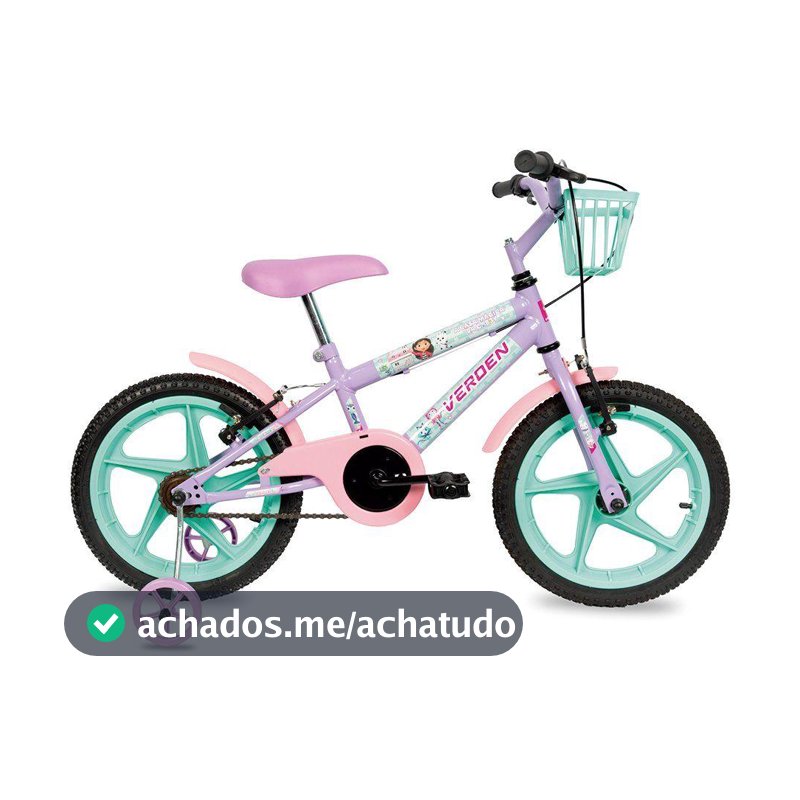 Bicicleta Infantil Casa Magica Da Gabby Lillas Aro 16 Verden