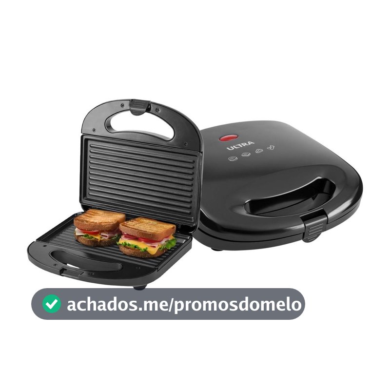 Sanduicheira Grill Ultra S-UT-01 750W Preta