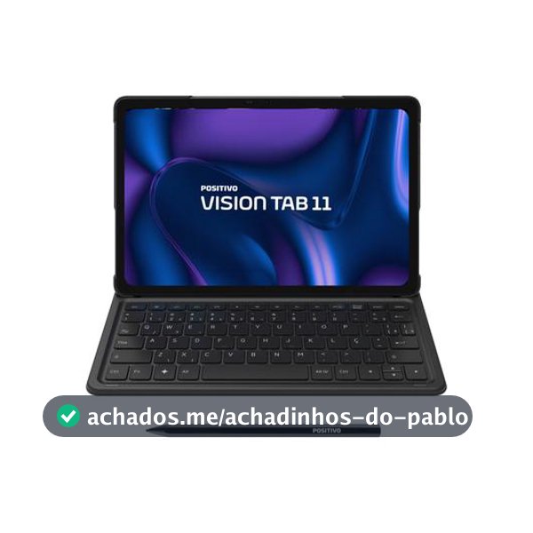 Tablet Positivo Vision Tab com Caneta e Capa com Teclado 4GB RAM 128GB 11" Android 16 UniSOC T606 Octa-Core Wi-Fi 4G