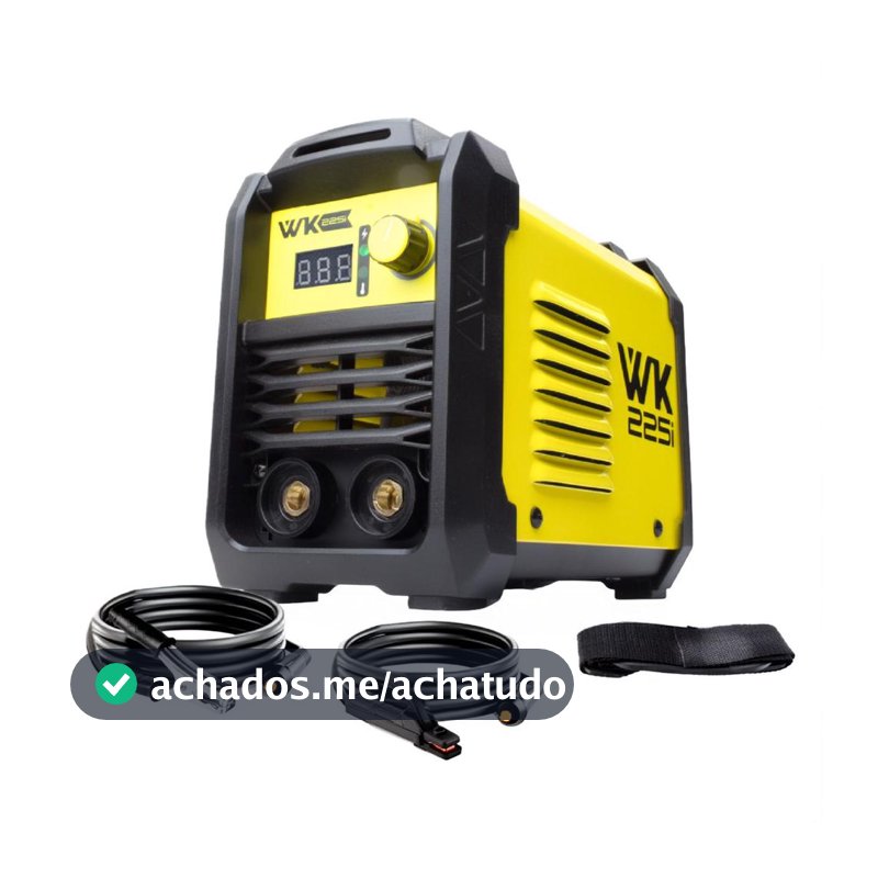 Máquina de Solda Inversora WK 225i 220V MMA TIG Lift Portátil Pró Euro - WKT - Máquina de Solda - Magazine Alemdoobvio