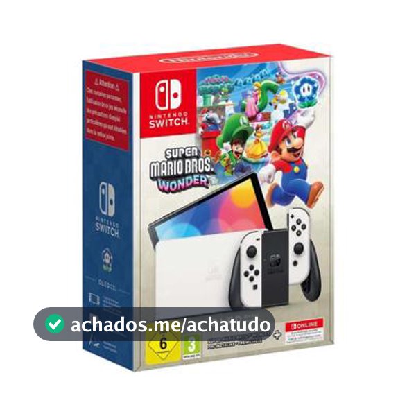 Console Nintendo Switch OLED 64GB  Edição Super Mario Bros Wonder
