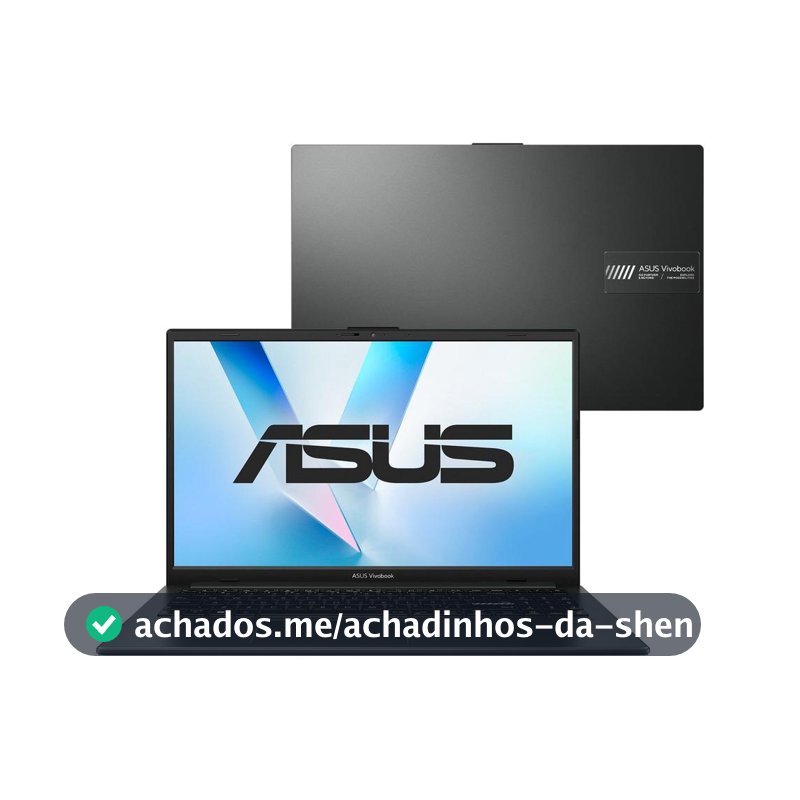 Notebook ASUS Vivobook Go 15 E1504FA-BQ5312WS AMD Athlon 4GB RAM 128GB SSD 15,6" Full HD Windows 11 Microsoft 365 Personal Office 90NB0ZR2-M07EC0 Preto
