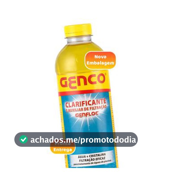 Genco Genfloc Clarificante Para Piscinas Decantador Auxiliar de Filtração 1 Litro