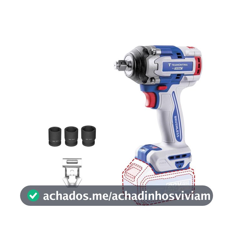 Chave de Impacto a Bateria Tramontina 1/2" by Total 5 Peças