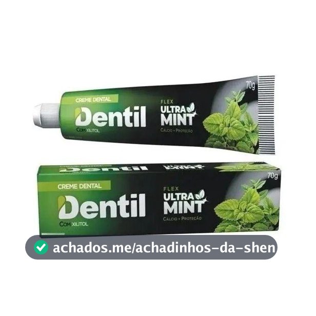 Creme Dental Dentil Ultra Mint Refrescante Sem Flúor