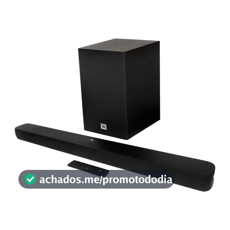 Soundbar JBL Cinema 2.1 SB180 com Bluetooth 110W RMS e ARC HDMI