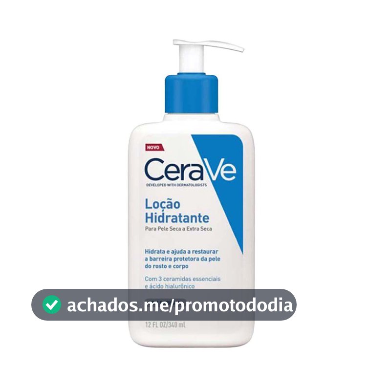 Loção Hidratante Corporal CeraVe para Pele Seca com Ácido Hialurônico e Ceramidas - Hidratante Corporal