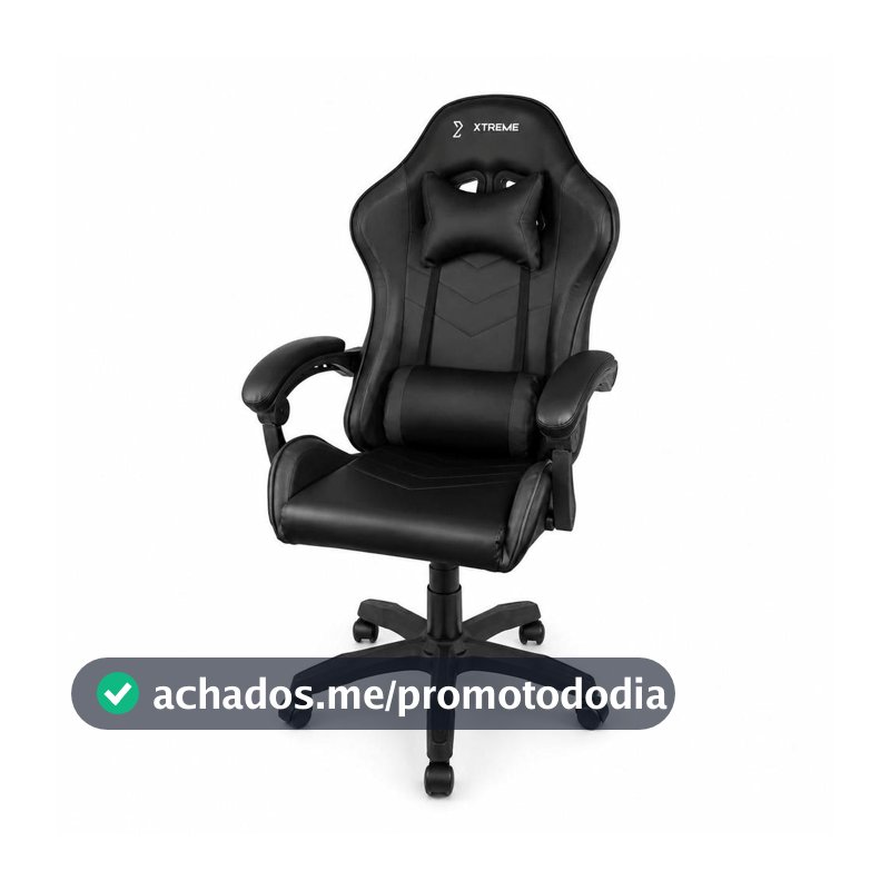 Cadeira Gamer XTreme Preta Vermelha Design Racing Reclinável 155 360 Suporta 130kg