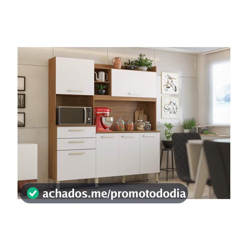 Armário de Cozinha Compacta Demóbile Select com Balcão