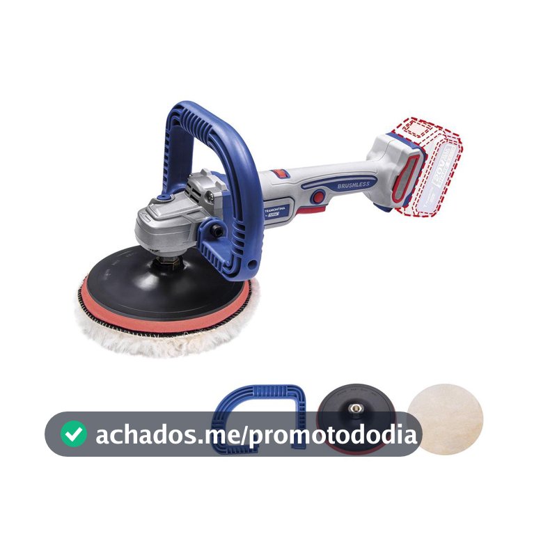 Politriz Roto-Orbital Angular a Bateria Tramontina 7" 0–2500RPM by Tota