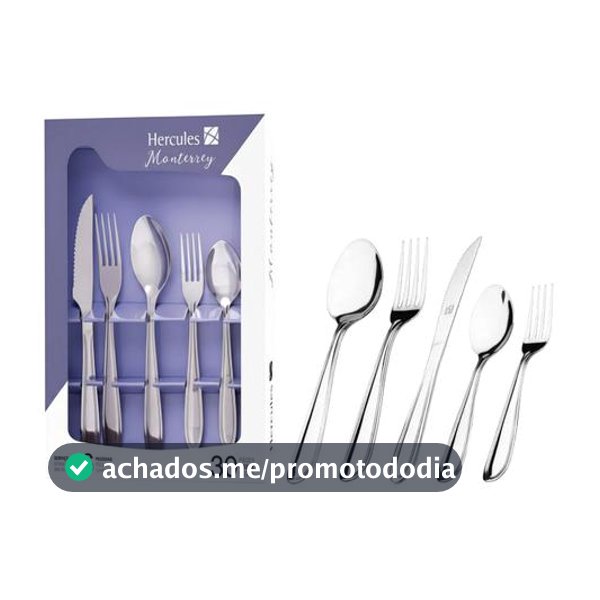Faqueiro Hércules Inox 30 Peças Monterrey